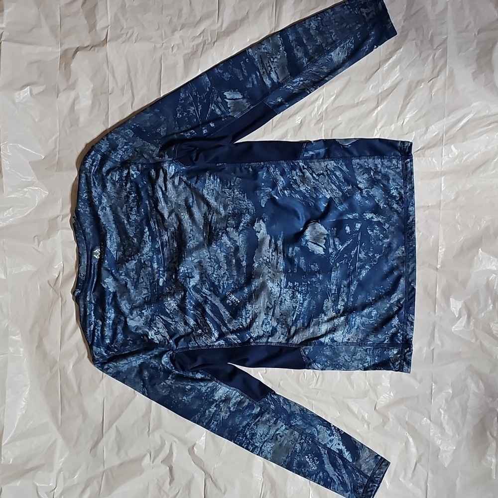 Realtree Fishing Men's Small Blue Long Sleeve Performance Fishing Tee Used - Picture 3 of 14